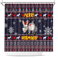 funny-donkeys-christmas-shower-curtain-merry-kissmyass