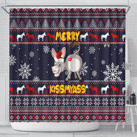 funny-donkeys-christmas-shower-curtain-merry-kissmyass