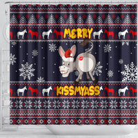 funny-donkeys-christmas-shower-curtain-merry-kissmyass