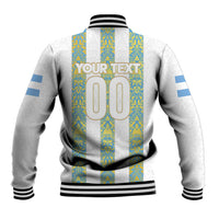 Argentina Football 2024 Baseball Jacket The White and Sky Blue - Wonder Print Shop
