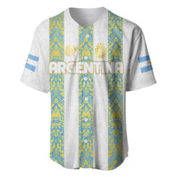 Argentina Football 2024 Baseball Jersey The White and Sky Blue - Wonder Print Shop