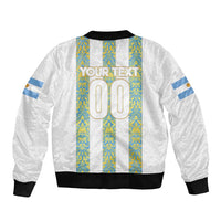 Argentina Football 2024 Bomber Jacket The White and Sky Blue - Wonder Print Shop
