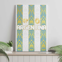 Argentina Football 2024 Canvas Wall Art The White and Sky Blue - Wonder Print Shop
