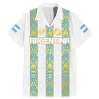 Argentina Football 2024 Family Matching Mermaid Dress and Hawaiian Shirt The White and Sky Blue - Wonder Print Shop