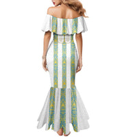 Argentina Football 2024 Family Matching Mermaid Dress and Hawaiian Shirt The White and Sky Blue - Wonder Print Shop