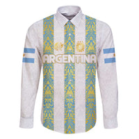 Argentina Football 2024 Family Matching Short Sleeve Bodycon Dress and Hawaiian Shirt The White and Sky Blue - Wonder Print Shop