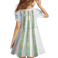 Argentina Football 2024 Family Matching Summer Maxi Dress and Hawaiian Shirt The White and Sky Blue - Wonder Print Shop