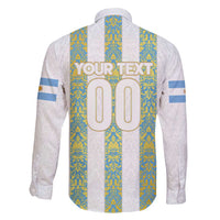 Argentina Football 2024 Family Matching Summer Maxi Dress and Hawaiian Shirt The White and Sky Blue - Wonder Print Shop