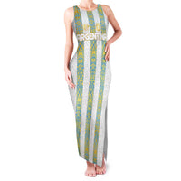 Argentina Football 2024 Family Matching Tank Maxi Dress and Hawaiian Shirt The White and Sky Blue - Wonder Print Shop