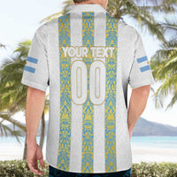 Argentina Football 2024 Hawaiian Shirt The White and Sky Blue - Wonder Print Shop