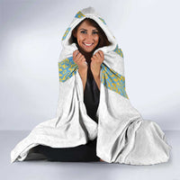 Argentina Football 2024 Hooded Blanket The White and Sky Blue