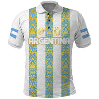 Argentina Football 2024 Polo Shirt The White and Sky Blue - Wonder Print Shop