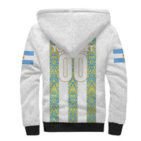 Argentina Football 2024 Sherpa Hoodie The White and Sky Blue - Wonder Print Shop