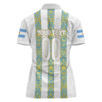 Argentina Football 2024 Women Polo Shirt The White and Sky Blue - Wonder Print Shop