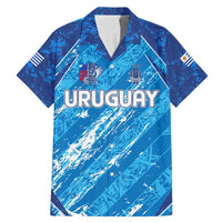 Uruguay Football 2024 Family Matching Mermaid Dress and Hawaiian Shirt The Sky Blue - Wonder Print Shop