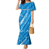 Uruguay Football 2024 Family Matching Mermaid Dress and Hawaiian Shirt The Sky Blue - Wonder Print Shop