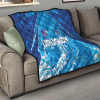 Uruguay Football 2024 Quilt The Sky Blue - Wonder Print Shop