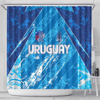 Uruguay Football 2024 Shower Curtain The Sky Blue