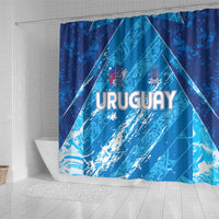 Uruguay Football 2024 Shower Curtain The Sky Blue