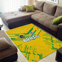 Brazil Football 2024 Area Rug Selecao Bright Yellow - Wonder Print Shop