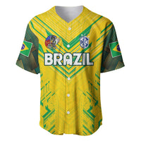 Brazil Football 2024 Baseball Jersey Selecao Bright Yellow - Wonder Print Shop