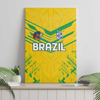 Brazil Football 2024 Canvas Wall Art Selecao Bright Yellow - Wonder Print Shop