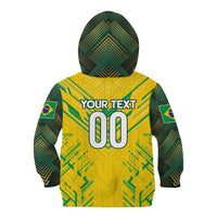 Brazil Football 2024 Kid Hoodie Selecao Bright Yellow - Wonder Print Shop