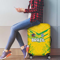 Brazil Football 2024 Luggage Cover Selecao Bright Yellow - Wonder Print Shop