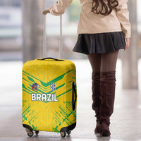 Brazil Football 2024 Luggage Cover Selecao Bright Yellow - Wonder Print Shop