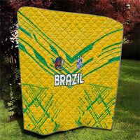 Brazil Football 2024 Quilt Selecao Bright Yellow - Wonder Print Shop