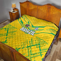 Brazil Football 2024 Quilt Selecao Bright Yellow - Wonder Print Shop