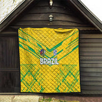 Brazil Football 2024 Quilt Selecao Bright Yellow - Wonder Print Shop