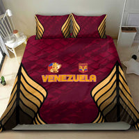 Venezuela Football 2024 Bedding Set The Red Wine - Wonder Print Shop