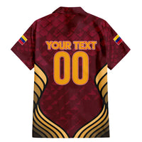 Custom Venezuela Football 2024 Family Matching Mermaid Dress and Hawaiian Shirt The Red Wine - Wonder Print Shop