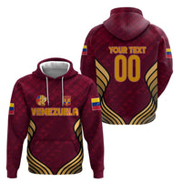 Custom Venezuela Football 2024 Hoodie The Red Wine - Wonder Print Shop