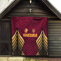 Venezuela Football 2024 Quilt The Red Wine - Wonder Print Shop