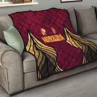 Venezuela Football 2024 Quilt The Red Wine - Wonder Print Shop