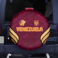Venezuela Football 2024 Spare Tire Cover The Red Wine - Wonder Print Shop