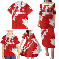 Canada Soccer 2024 Family Matching Puletasi and Hawaiian Shirt Canucks The Reds - Wonder Print Shop