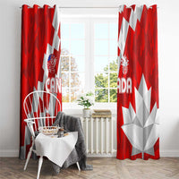 Canada Soccer 2024 Window Curtain Canucks The Reds - Wonder Print Shop