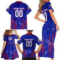 Ecuador Football 2024 Family Matching Short Sleeve Bodycon Dress and Hawaiian Shirt La Tricolor - Wonder Print Shop