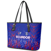 Ecuador Football 2024 Leather Tote Bag La Tricolor - Wonder Print Shop
