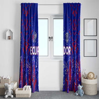 Ecuador Football 2024 Window Curtain La Tricolor - Wonder Print Shop