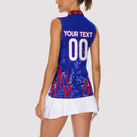 Ecuador Football 2024 Women Sleeveless Polo Shirt La Tricolor - Wonder Print Shop