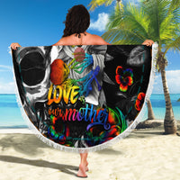 LGBT Beach Blanket Lgbt We Are Born Of Love Love Is Our Mother - Wonder Print Shop