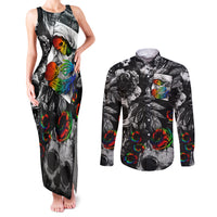 LGBT Couples Matching Tank Maxi Dress and Long Sleeve Button Shirts Lgbt We Are Born Of Love Love Is Our Mother - Wonder Print Shop