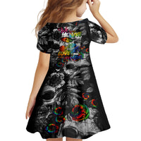 LGBT Family Matching Off Shoulder Long Sleeve Dress and Hawaiian Shirt Lgbt We Are Born Of Love Love Is Our Mother - Wonder Print Shop