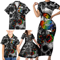 LGBT Family Matching Short Sleeve Bodycon Dress and Hawaiian Shirt Lgbt We Are Born Of Love Love Is Our Mother - Wonder Print Shop