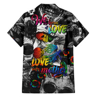 LGBT Family Matching Short Sleeve Bodycon Dress and Hawaiian Shirt Lgbt We Are Born Of Love Love Is Our Mother - Wonder Print Shop