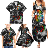 LGBT Family Matching Summer Maxi Dress and Hawaiian Shirt Lgbt We Are Born Of Love Love Is Our Mother - Wonder Print Shop